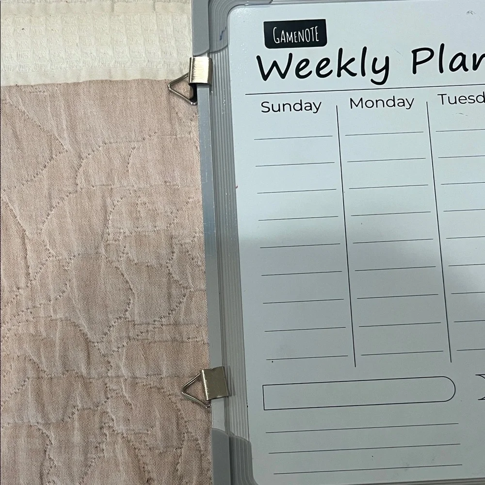 Gray Weekly Planner Board